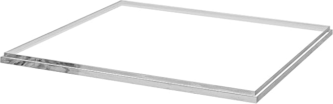 12" x 12" Clear Acrylic Display Box with Thick Clear Base Versatile Lucite Retail Product Dust Cover for Collectibles and Memorabilia by Marketing Holders
