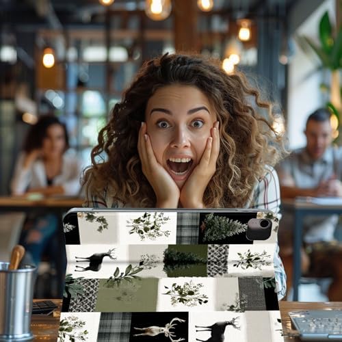 for Samsung Galaxy Tab S6 Lite 10.4" 2020/2022/2024 (SM-P620/P625/P613/P619/P615/P610) Tablet Case,Auto Wake/Sleep,Adjustable Stand Protective Cover - Wolf Pattern