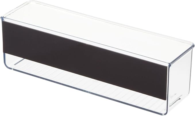 iDesign Magnetic Medium Clear Plastic Organizer Bins | Laundry Room Storage