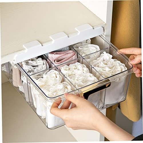 SOLUSTRE Box Underwear and Socks Storage Box Organizer Closet Socks Holder Drawer Self Underwear Storage Holder Organization Under Cabinet Socks Holder Sheer Socks Dividers The Pet