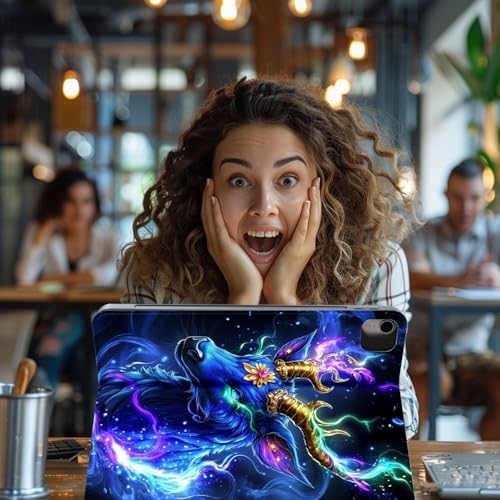 for Samsung Galaxy Tab S10 FE/ S9 FE 5G 10.9 Inch/Galaxy Tab S9 11 Inch 2023 Tablet Case,Auto Wake/Sleep,Adjustable Stand Protective Cover - Owl Moonlight