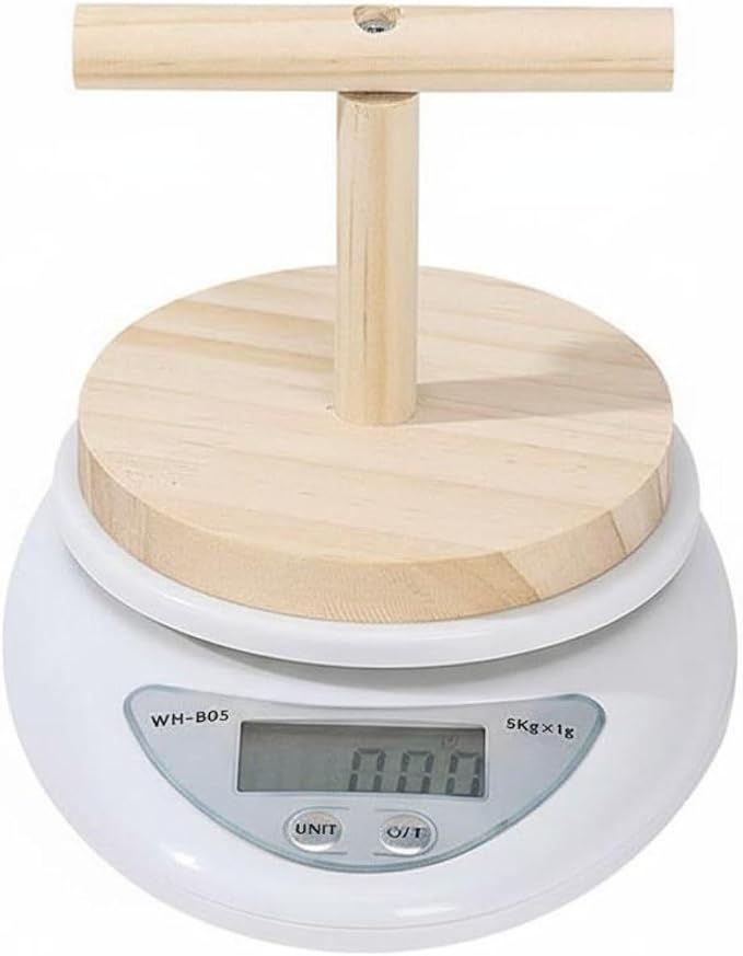 with Detachable Perch Multifunctional Pet Weight Measuring Device Digital Display Tare Feature Accessory Suitable for Avian Tracking, Scale with T Stand