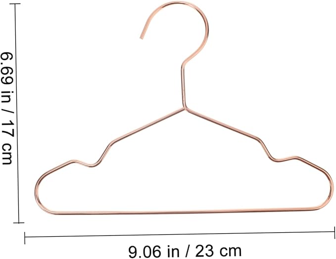 3pcs Dog Clothing Hangers Sturdy Iron Pet Apparel Organizers for Neat and Space-Saving Storage for Dog Clothing and Accessories Finish Thickness