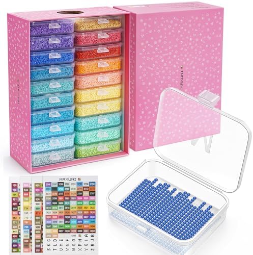 20PCS Diamond Painting Storage Containers Trays with Lids