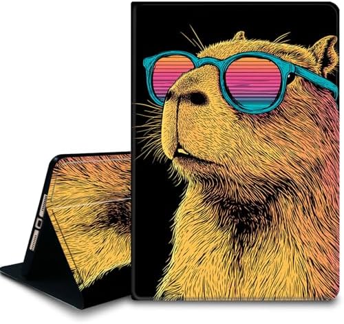 Bxgolkgd Tablet Case for Samsung Galaxy Tab S8/S7 11 Inch(2022/2020),Shockproof Stand Cover with Heat Dissipation,Auto Wake/Sleep Function,Cute Capybara