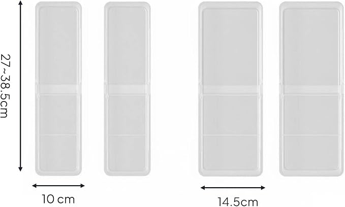 Drawer Organizer Removable Partition Tray Expandable Storage Adjustable Drawer Divider PP Material Suitable for Home Study Closet