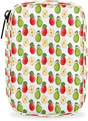 Pill Organizer Box Autumn Orchard Harvest Apples 7-Day Weekly Medicine Pill Case Travel Pill Container Portable Pill Holder Storage Purse Bag Small Compact Size for Vitamin Supplement Birth Control