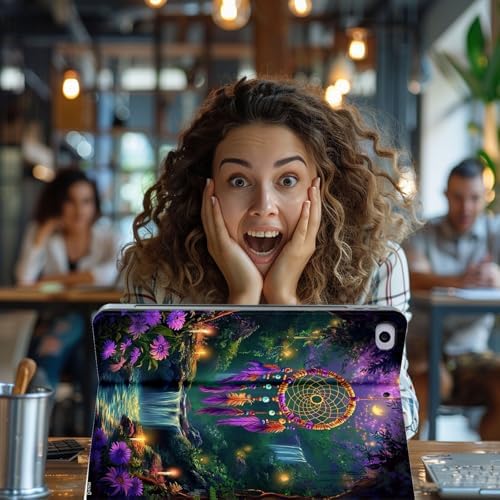 for Microsoft Surface Pro X/Pro X Plus-13 2019/2020/2021/2024 Tablet Case,Auto Wake/Sleep,Adjustable Stand Protective Cover - Dream Catcher