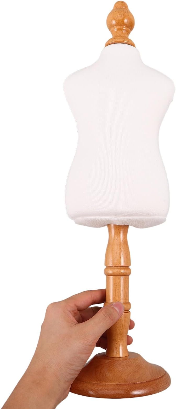 Small Pet Mannequin Dress Form Stand for Cats and Dogs – Portable Wooden Sewing Model for Dog Shirt Display and Pet Apparel Storage Rack