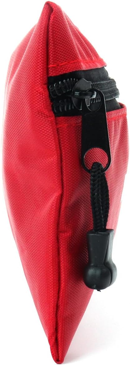 Red First Aid Bag Empty First Aid Kit Empty Waterproof First Aid Pouch Small Mini for First Aid Kits Pack Emergency Hiking Backpacking Camping Travel Car Cycling (Red, 6x4.3Inch)