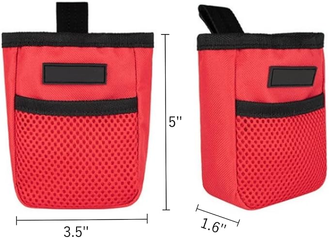 Dog Training Treat Pouch Small Portable Dog Treat Pouch Bag with Clip Pet Bait Snack Reward Puppy Training Container Food Treat Feeding Holder Mini Dog Treat Tote Waist Bag for Pet Training Walking