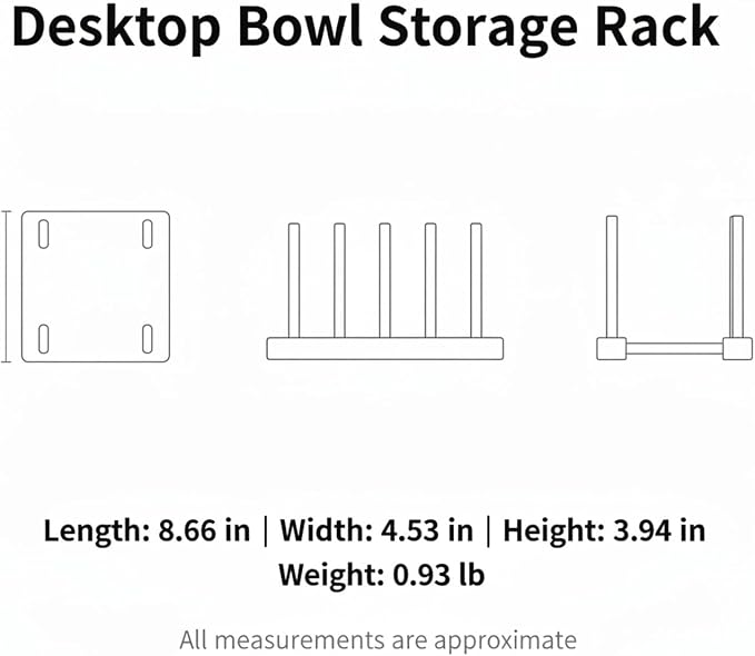 Organize Round Pet Bowls Vertically with This Compact Desktop Storage Rack, Multicolor PET Stand for Feeding Areas
