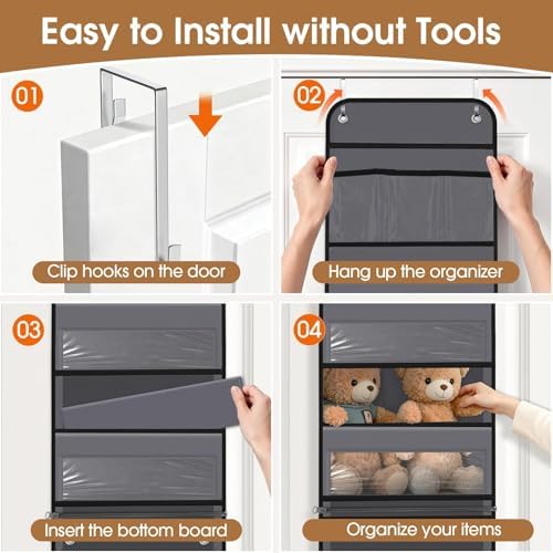 Over The Door Organizer Storage behind Door Hanging Organizer for Nursery