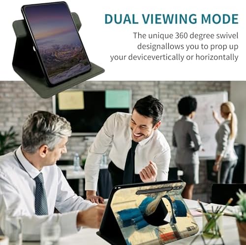 Case for Samsung Galaxy Tab S8 2022/S7 2020 11 Inch, 360 Degree Rotating Stand with Multi-Angle Vertical & Horizontal Viewing Shockproof Protective Shell for Women Men, Blue Towel Snowman