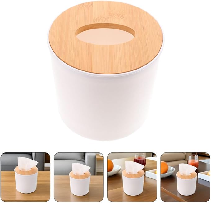 3pcs Tissue Holder with Detachable Design for Bathrooms Offices | White Pet Body, Stable Portable Organizer, Effective Countertop Storage