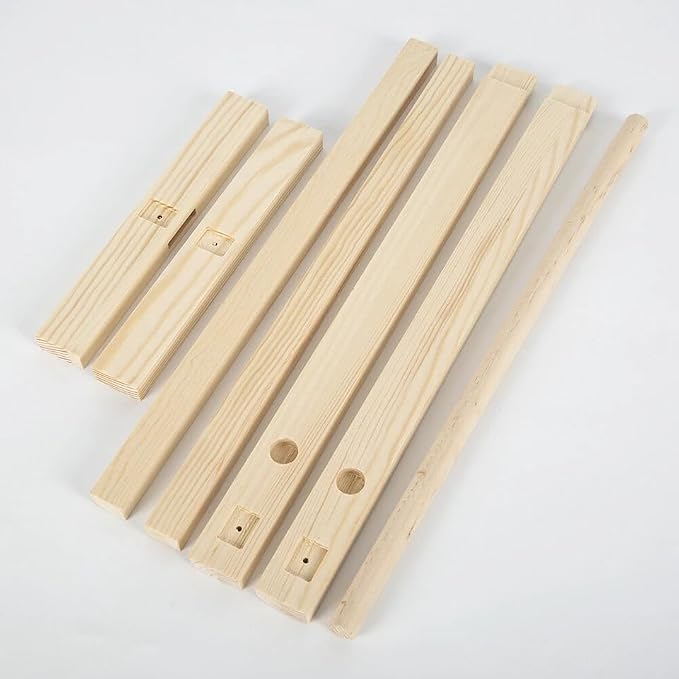 Wood Pet Clothing Display Stand Organizer, 15.7x15.7x8.26 Inch | Natural Wood Clothing Rack, Requires Assembly
