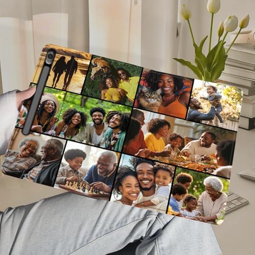 Custom Photo Personalized Flip Case for Samsung Galaxy Tab S10 Lite 11 inch(2025),Model Code: SM-X400/X406B, Samsung Galaxy Tablet Customized Picture Text Leather Stand Cover Protective Case