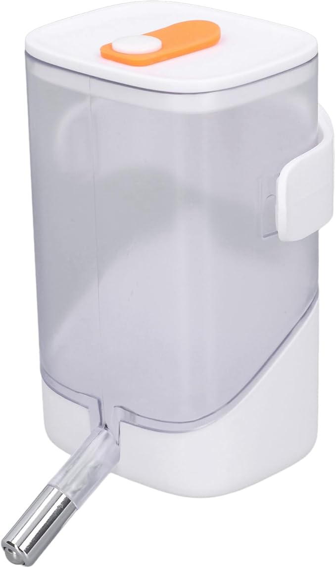 Dog Water Bottle Dispenser, Hanging Pet Water Bottle, White 10 x 12 x 17.5cm / 3.9 x 4.7 x 6.9in Rabbit Water Dispenser for Hamsters, Dogs, Rabbits