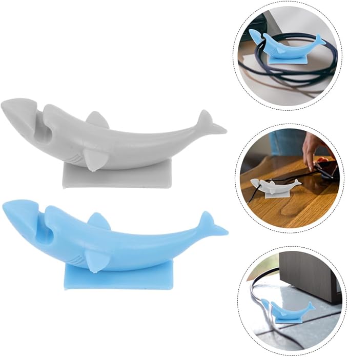 ARTIBETTER 2pcs Silicone Cable Organizers Cord Holder Clips Adhesive Kitchen Wire Organizer for Appliances Tidy Home