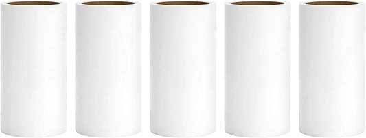 4 inch Lint Roller Refills for PetLovers Evercare Muji IKEA Bastis Amazon Lint Roller Replacement Refills 4 inch Extra Sticky 60 Sheets per Roll 5 Pack Total 300 Sheets (Inside Diameter 1-1/2 inch)