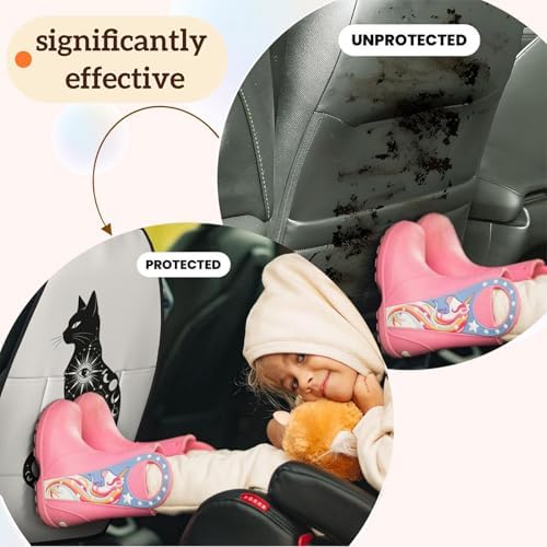 Car Seats Back Protector 2 PCS - Galaxy Cat | with 3 Storage Pockets, Shield Seats From Dirt, Mud Scratches, Fits Cars SUVs Trucks and Jeeps