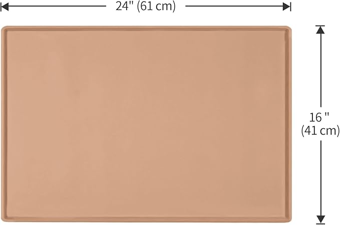 Silicone Dog Food Mat Waterproof Pet Feeding Tray for Small Medium Dogs