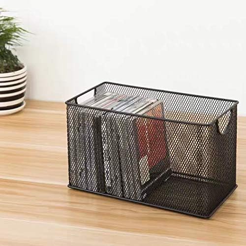 3 Pack Mesh Metal Storage Basket Organizer CD Storage Boxes | 3 Pack Mesh Metal Storage Basket Organizer CD Storage Boxes for Ofiice Home