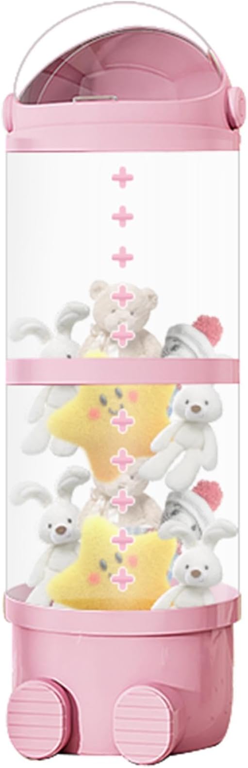 Stuffed Animal Storage Tube Transparent | Kids Plush Doll Clear Storage Tube for Plush Toy Display Storage Organizer Kids Room Nursery Playroom Home Decor Soft Toy