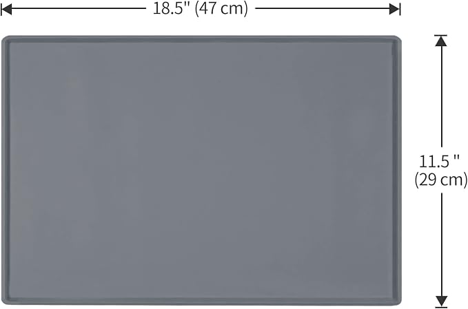Silicone Dog Food Mat Waterproof Pet Feeding Tray for Small Medium Dogs