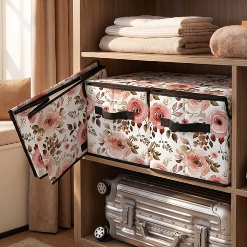 Stackable Clothes Storage Bins with Lids 3 Pack