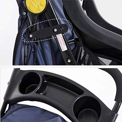 Pet Stroller-3 Wheel Stroller, Foldable Dog Liner and Storage Basket, for Small Medium Size，98 * 57 * 105cm