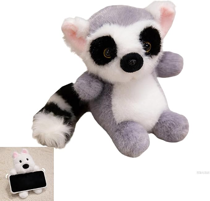Cute Decoration Cell Phone Holder Stand for Desk, iPhone Mount for Accessories Gifts,Cool Desktop Decor Gadgets to Support Your Cellphone for Men Women Boys Girls to Carry On (Lemur)