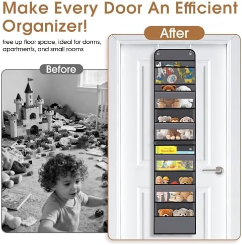 Over The Door Organizer Storage behind Door Hanging Organizer for Nursery