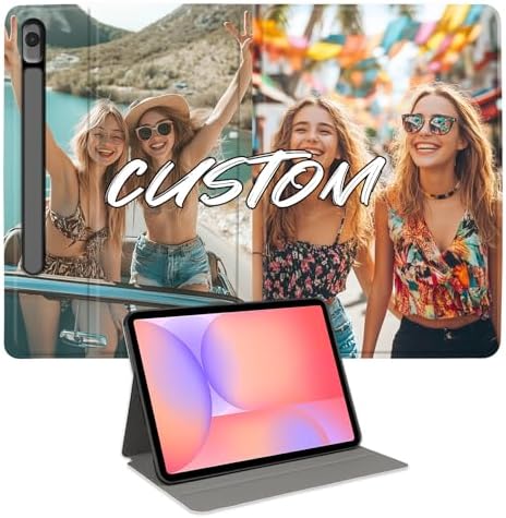 Custom Photo Personalized Flip Case for Samsung Galaxy Tab S10 Lite 11 inch(2025),Model Code: SM-X400/X406B, Samsung Galaxy Tablet Customized Picture Text Leather Stand Cover Protective Case