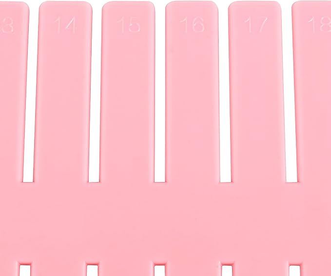 ZOENHOU 60 PCS DIY Drawer Divider Organizers, Pink Grid Drawer Dividers, Adjustable Premium Plastic Organizers for Makeup Drawers Desktop Kitchen Drawer Organizers and Storage, 12.6 x 2.76 Inch