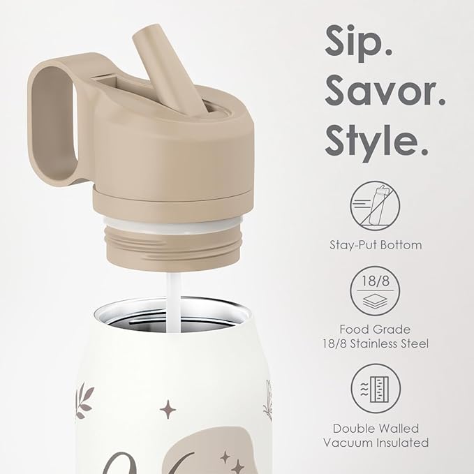 Inspiration Stainless Steel Water Bottle with Twist Lid 20oz, You Are Travel Insulated Water Bottles for Sports & Gym, Gift for Women Girls Friends Birthday Christmas