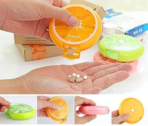 3PCS Pill Cases Weekly Pill Organizer 7 Day Pill Box Cute Pill Container Medica Box (3PCS)