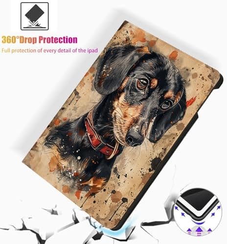 for Samsung Galaxy Tab A9 Plus/A9+ 5G 11 Inch 2023 Model X210/X215/X216/X218 Tablet Case,Auto Wake/Sleep,Adjustable Stand Protective Cover - Corgi Starry Night
