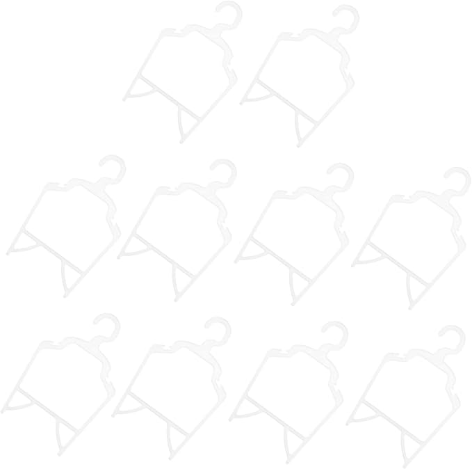 Happyyami 10pcs Pet Clothes Hangers Pp Dog Clothing Holders for Organizing Pet Outfits Compact and Lightweight Design for Easy Use for Dogs