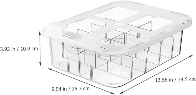 Cabilock Drawer Type Socks Holder 15 Compartment PET Organizer for Closet