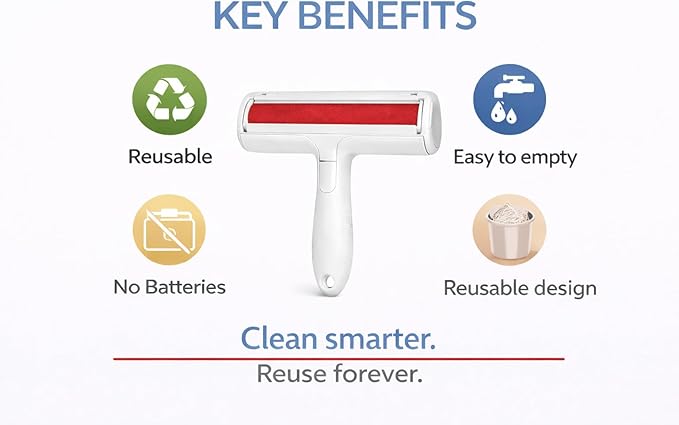 pet Hair Remover Roller Reusable lint Roller Dog cat Fur Remover Couch Carpet Furniture Cleaner Shedding Tool