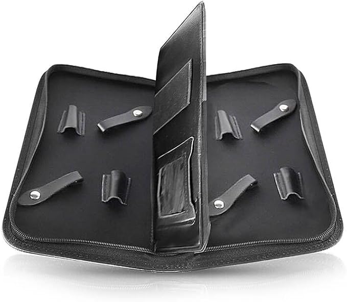 Scissor Pouch Bag Salon Scissors Storage Case Holder for Hairdressers, Barber Pouch Cases Comb Scissor Holder Holster Bag for Salon Hair Stylist and Pet, PU Leather (V-009-SC-Pink)