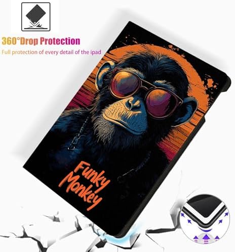 for Microsoft Surface Go 4/3/2/1-10.5" 2021 Tablet Case,Auto Wake/Sleep,Adjustable Stand Protective Cover - Funky Monkey