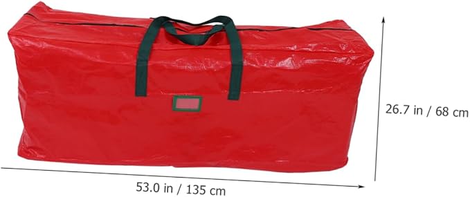 Large Capacity Christmas Tree Storage Bag Holiday Storage Pouch with Reinforced Handles for Organizing Christmas Decorations and Other Items