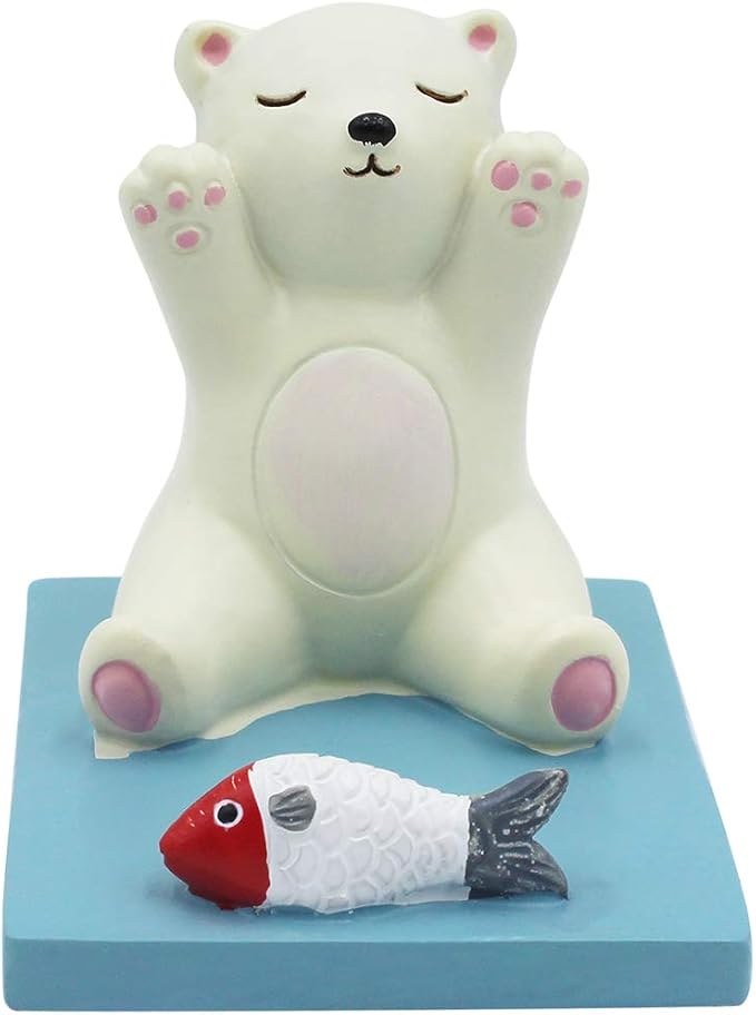 Cute Bear Phone Stand, Compatible with All Mobile Phones, Anti-Slip Base, Good Viewing Angle, Nice Gift