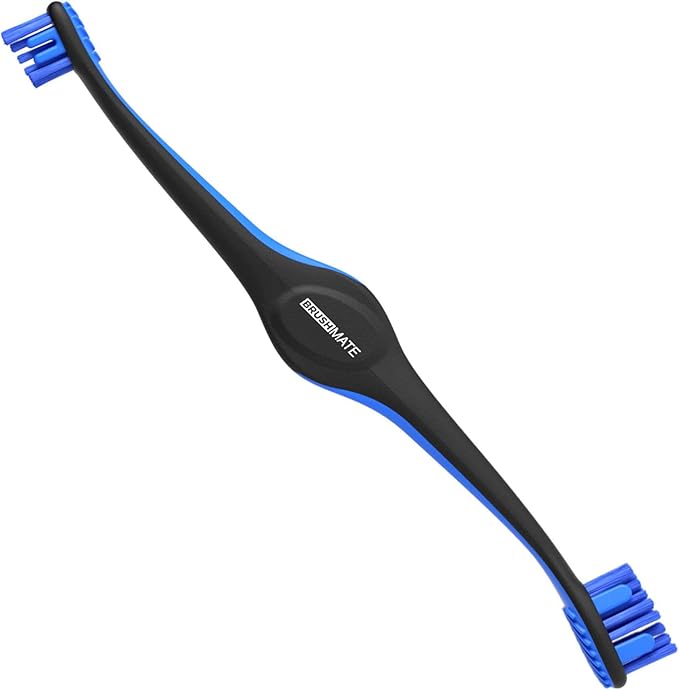 Paw Ready Doggy Breath to Doggy Fresh Dog Dental Care Kit Includes Enzymatic Toothpaste, Dual Brush Head Toothbrush with Angled Bristles and Blue Bite Block to Gently Keep Pets Jaw Open (Blue, Small)