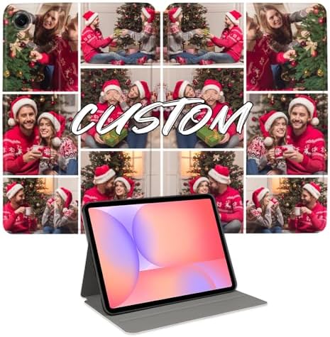 Custom Photo Personalized Flip Case for Samsung Galaxy Tab A9 8.7 inch(2023),Model Code: SM-X110/X115, Samsung Galaxy Tablet Customized Picture Text Leather Stand Cover Protective Case