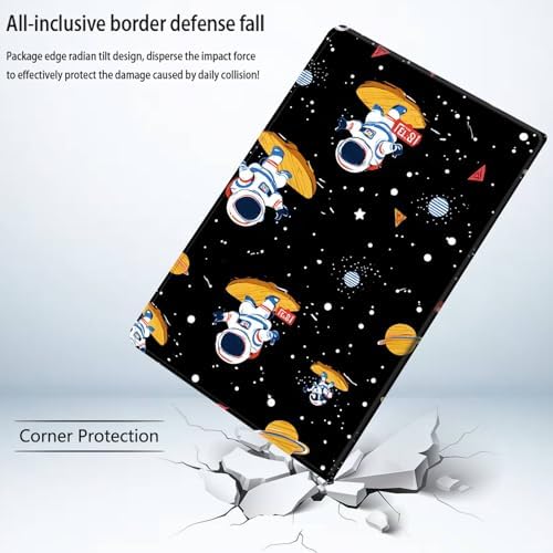 Bxgolkgd Tablet Case for Samsung Galaxy Tab A 8.0 Inch 2019(SM-T290/T295),Shockproof Stand Cover with Heat Dissipation,Auto Wake/Sleep Function,Astronaut Skateboard Space Planet