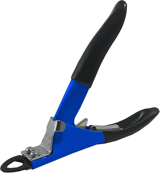 Resco Original Deluxe Dog Nail Clippers - Professional USA-Made Guillotine Trimmer - Heavy Duty Steel for Small to Medium Dogs - Blue