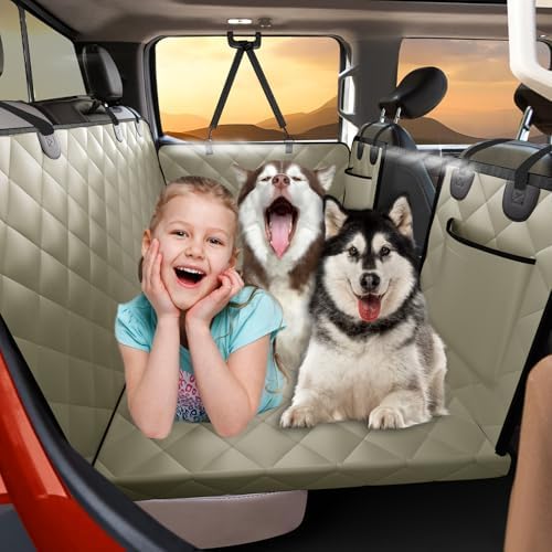 Dog Truck Seat Cover for Back Seat, Hard Bottom Pet Hammock, XL